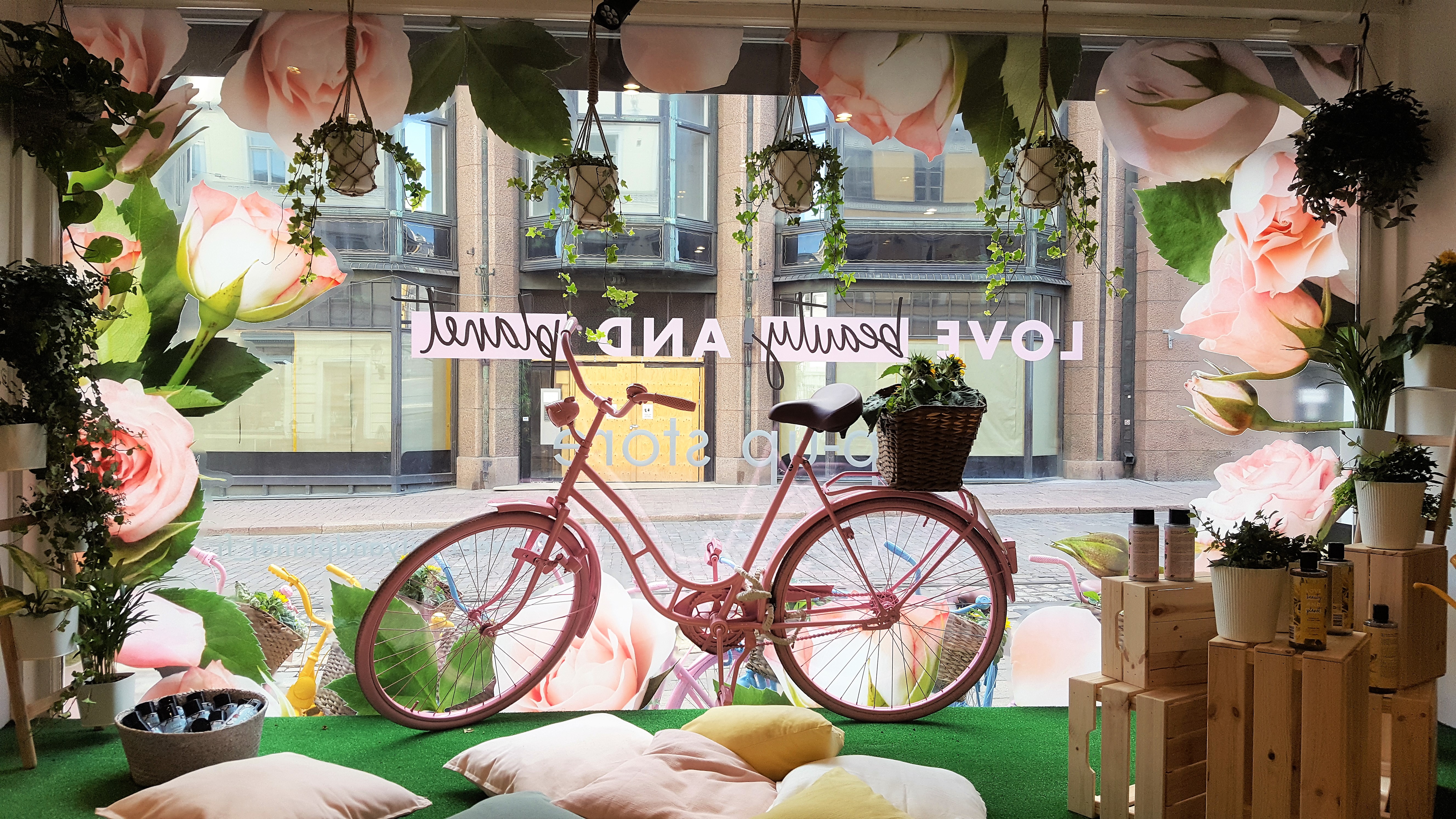 Love Beauty and Planet pop up store. Love Beauty and Planet pop up store.