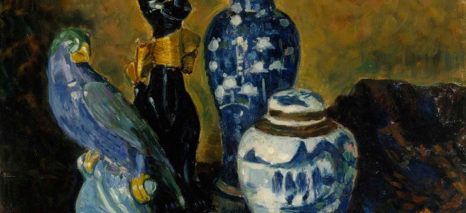 Maljakko ja sinisiä figuureja - Alfred William Finch. Image: Hannu Aaltonen / Finnish National Gallery