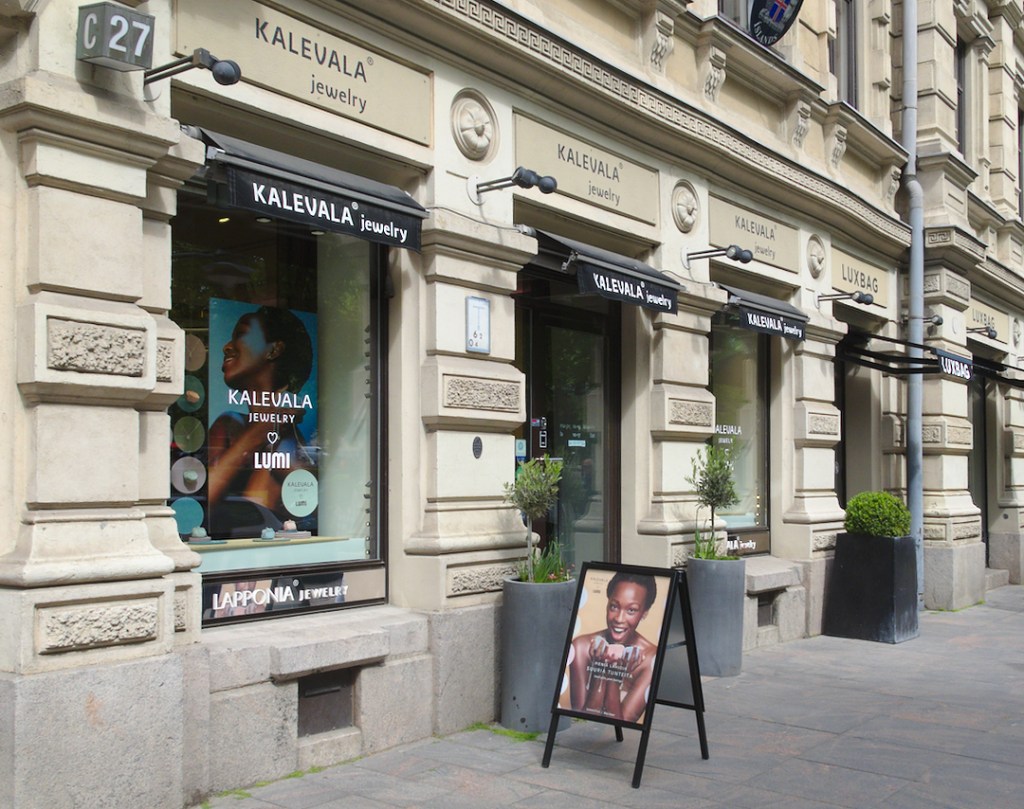 Kalevala Jewellery flagship store in Helsinki.