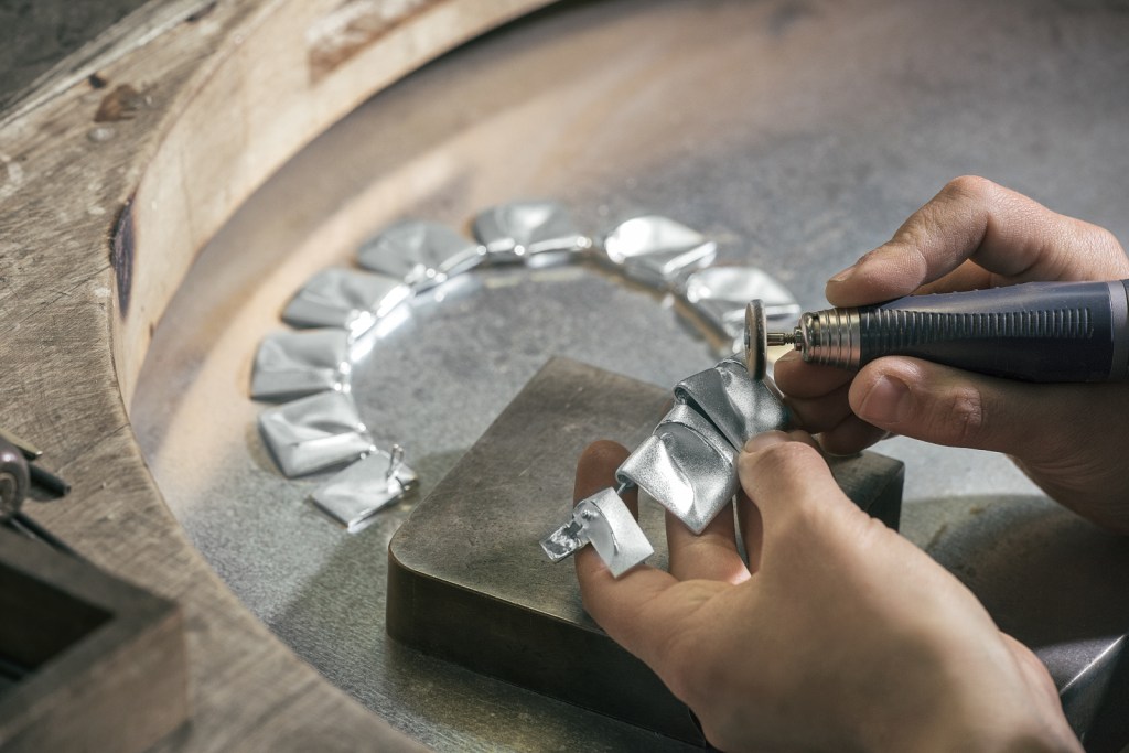 Planetoid Valleys necklace designed by Björn Weckström