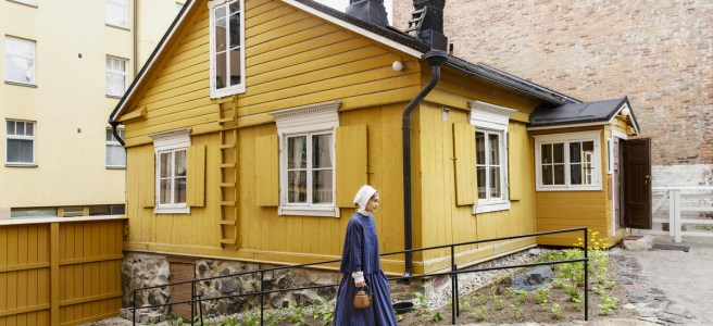 Burghers house museum from outside Image: Maija Astikainen / Helsinki city museum.