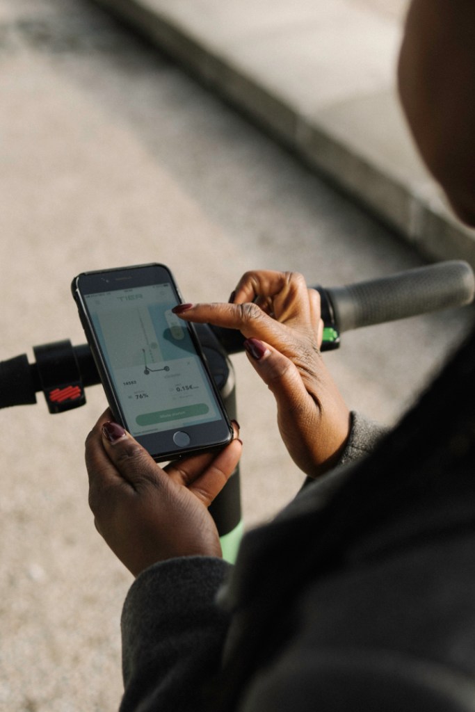 Potkulaudan saa käyttöön mobiilisovelluksella. Kuva: Tier.