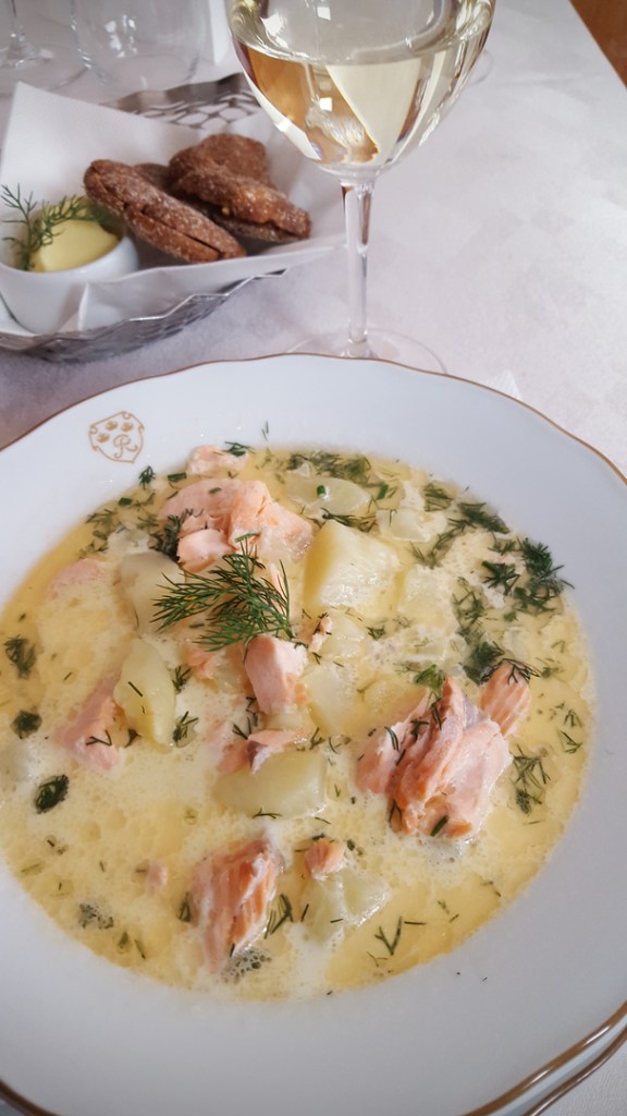 Salmon soup at Kolme Kruunua. Image: Ideal Helsinki