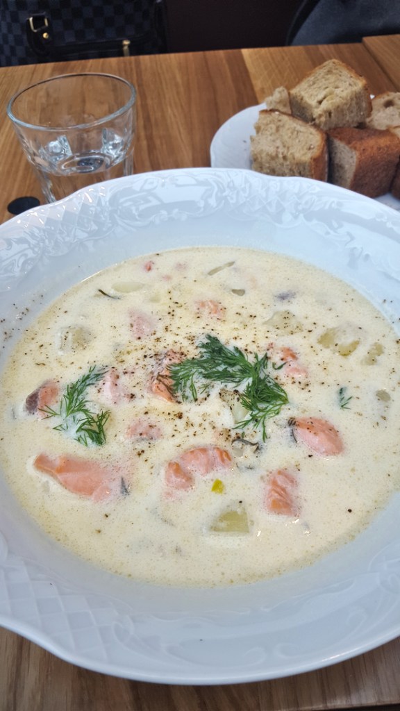 Salmon soup at Restaurant Story Image: Ideal Helsinki