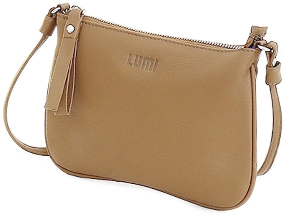 Lumi arki collection, olkalaukku, konjakki.