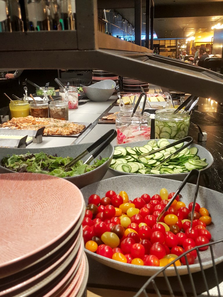 Breakfast table at Kuusi Palaa- restaurant.